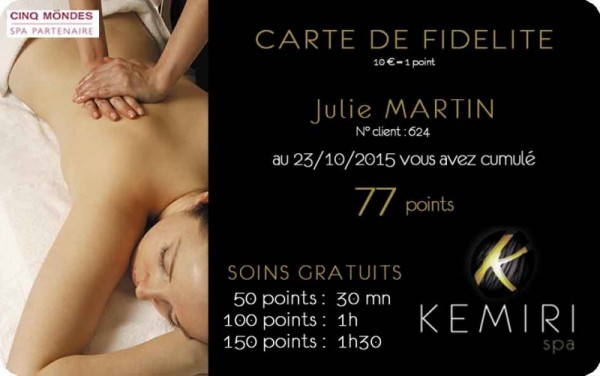 Carte de fidélité